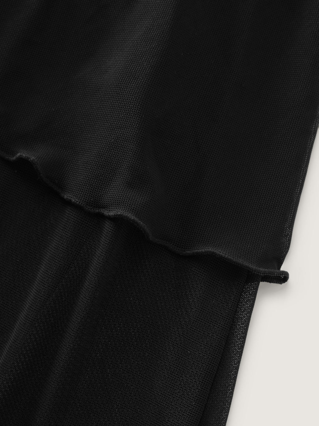 Sheer Ruffled Sleeve Layered Swim Dress