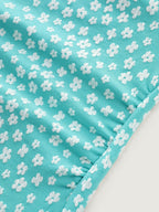 Micro Floral Print Tummy-Control One-Piece Swimsuit
