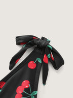 Cherry Print Adjustable One-Piece Swimsuit