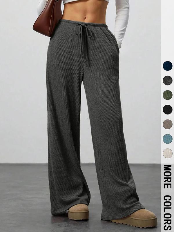 High Waist Comfortable Wide Leg Casual Jogging Pants, Versatile Athletic Trousers for Relaxed Fit, Ideal for Everyday Wear