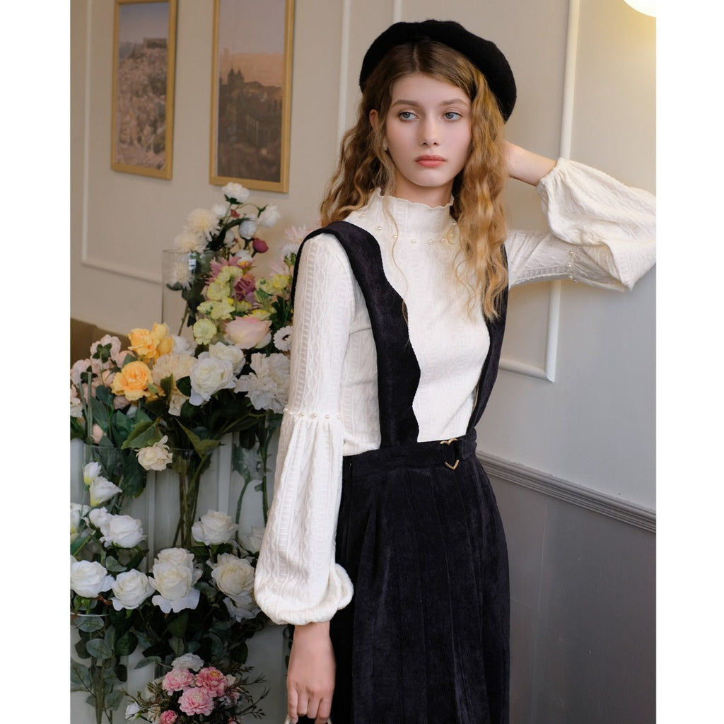 Retro Bishop Sleeve Knitted Top