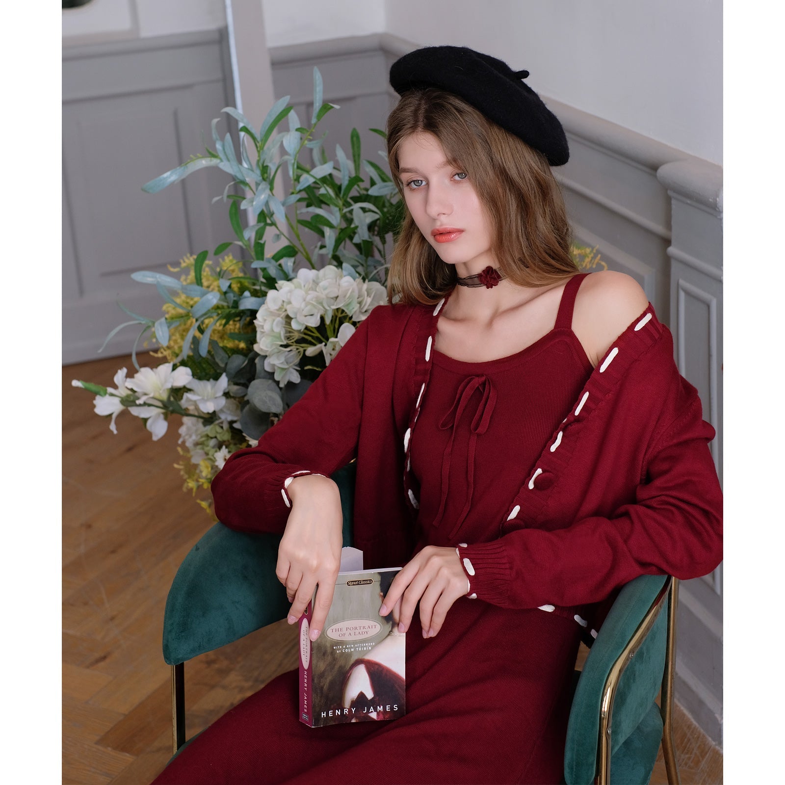 Retro Style Knitted Set