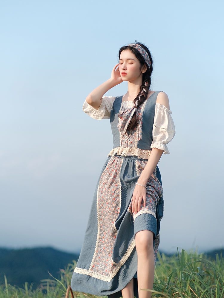 Countrycore Vintage Lace Floral 2Pcs Set