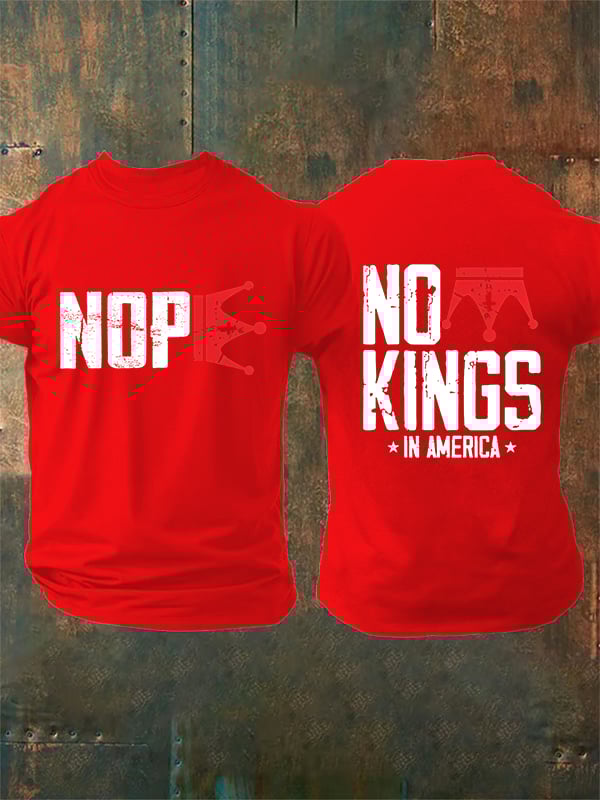 🔥Buy 3 Get 15% Off🔥Men's  No Kings In America T-Shirt