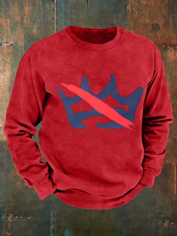 🔥Buy 3 Get 15% Off🔥Men's America has no kings print  Casual Sweatshirt