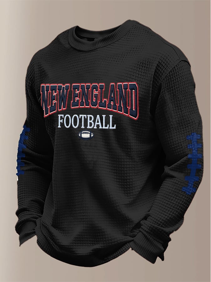 Men's Football Print Waffle T-Shirt