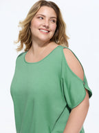 Supersoft Cut-Out Shoulder T-Shirt