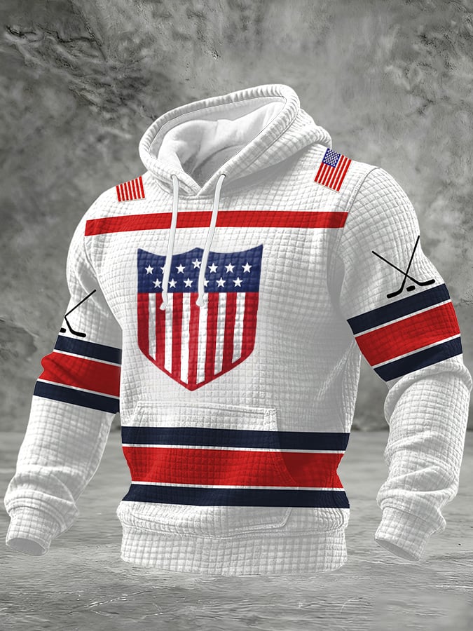Men's USA Ice Hockey Print Hoodie