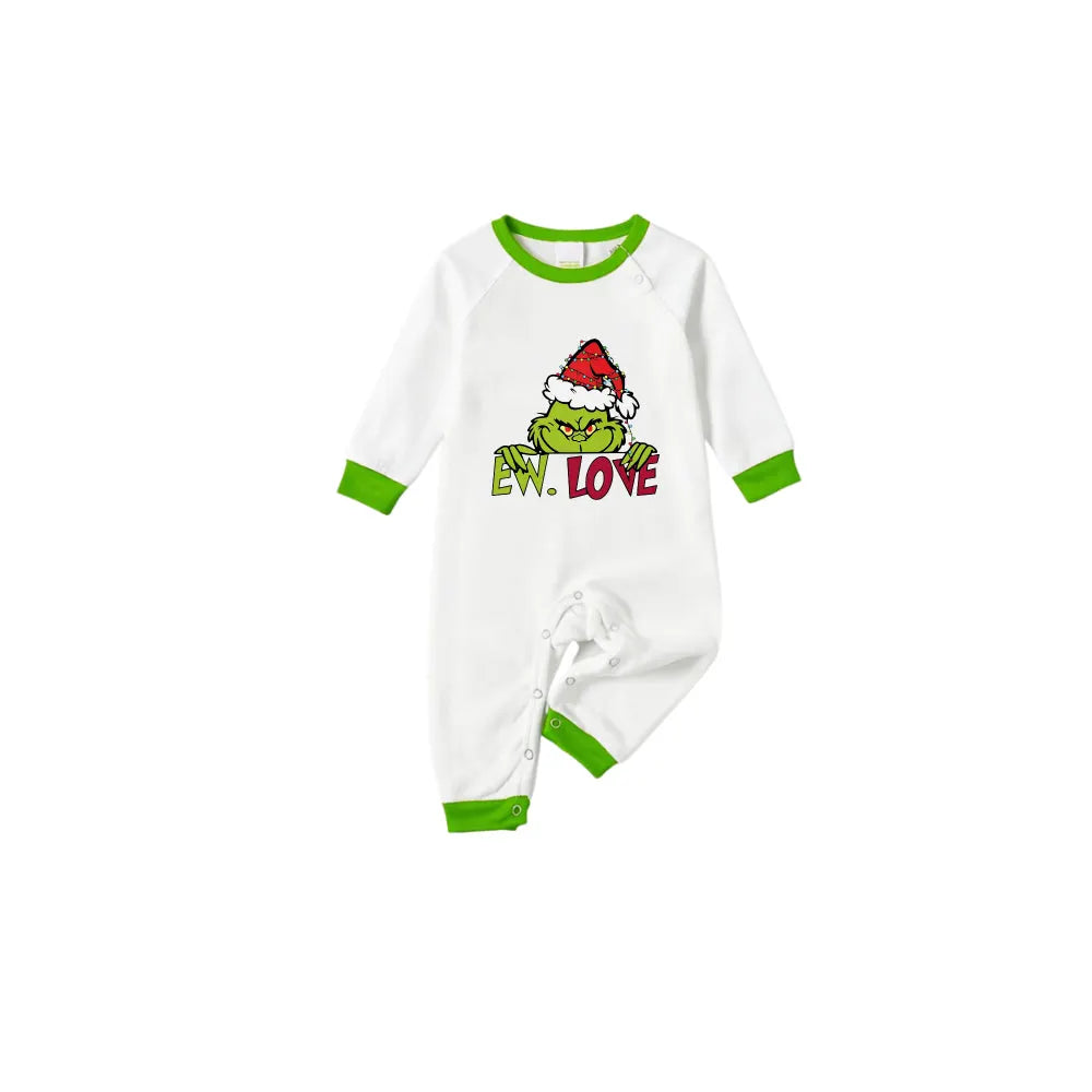 Holiday Family Christmas Pajamas Set With Classic Xmas Character Pattern Design