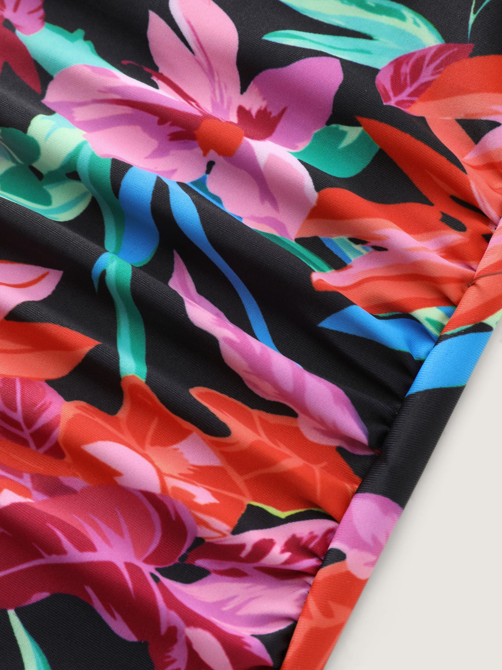 Tropical Escape Print Sarong One-Piece Swimsuit
