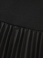Ombre Gradient Pleated Off-Shoulder Midi Dress