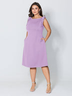 Shoulder Tie Sculpting Bodice Mini Dress