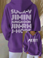 Women's K-pop boy band hoodie