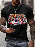Men's  Funny Character Print T-Shirt
