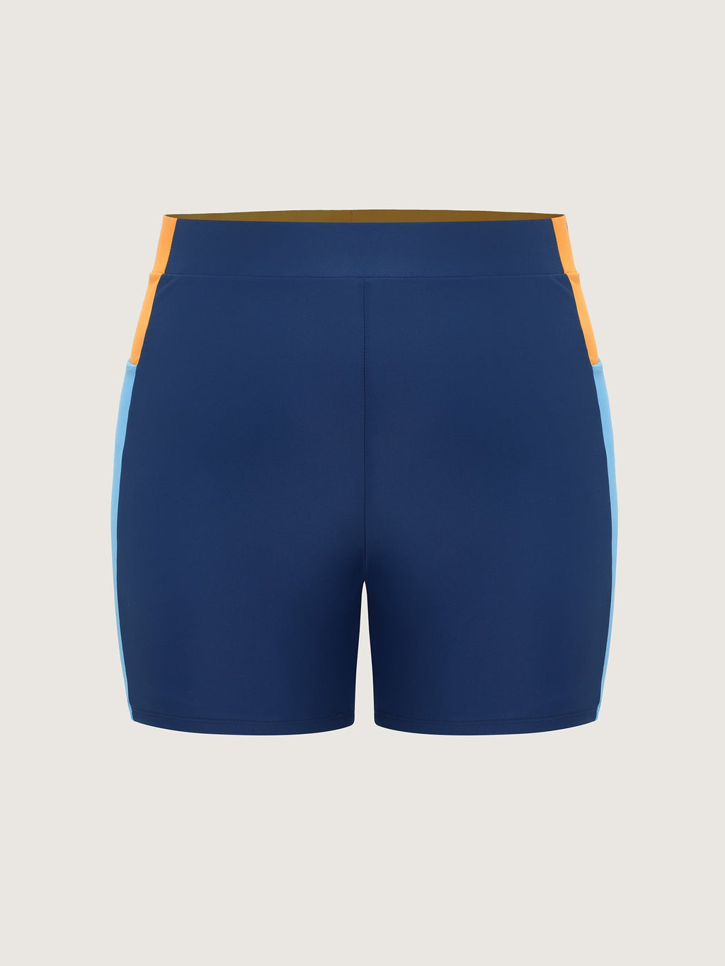 Colorblock High-Waisted Swim Bottoms