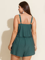 Full-Hips Coverage Pockets One-Piece Swimsuit