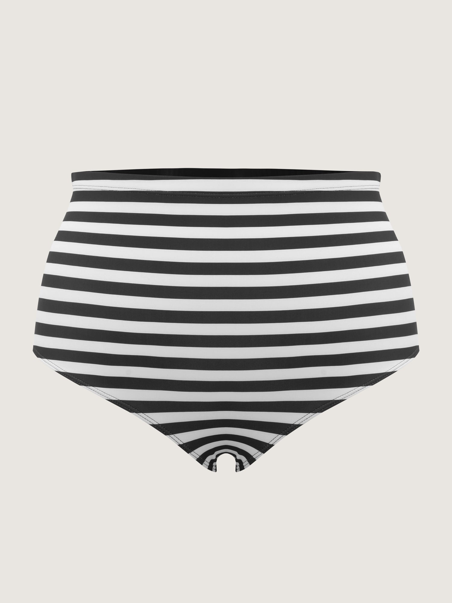 Striped Contrast Twist Front Swim Dress