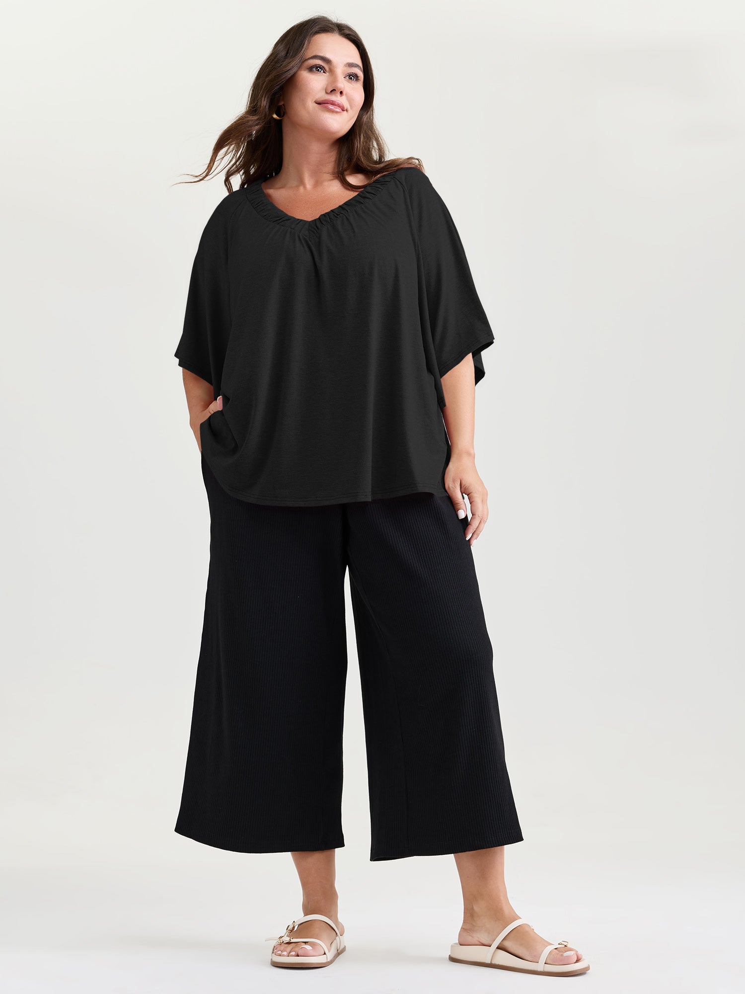 Supersoft Bust-Friendly Flowy Plain Top