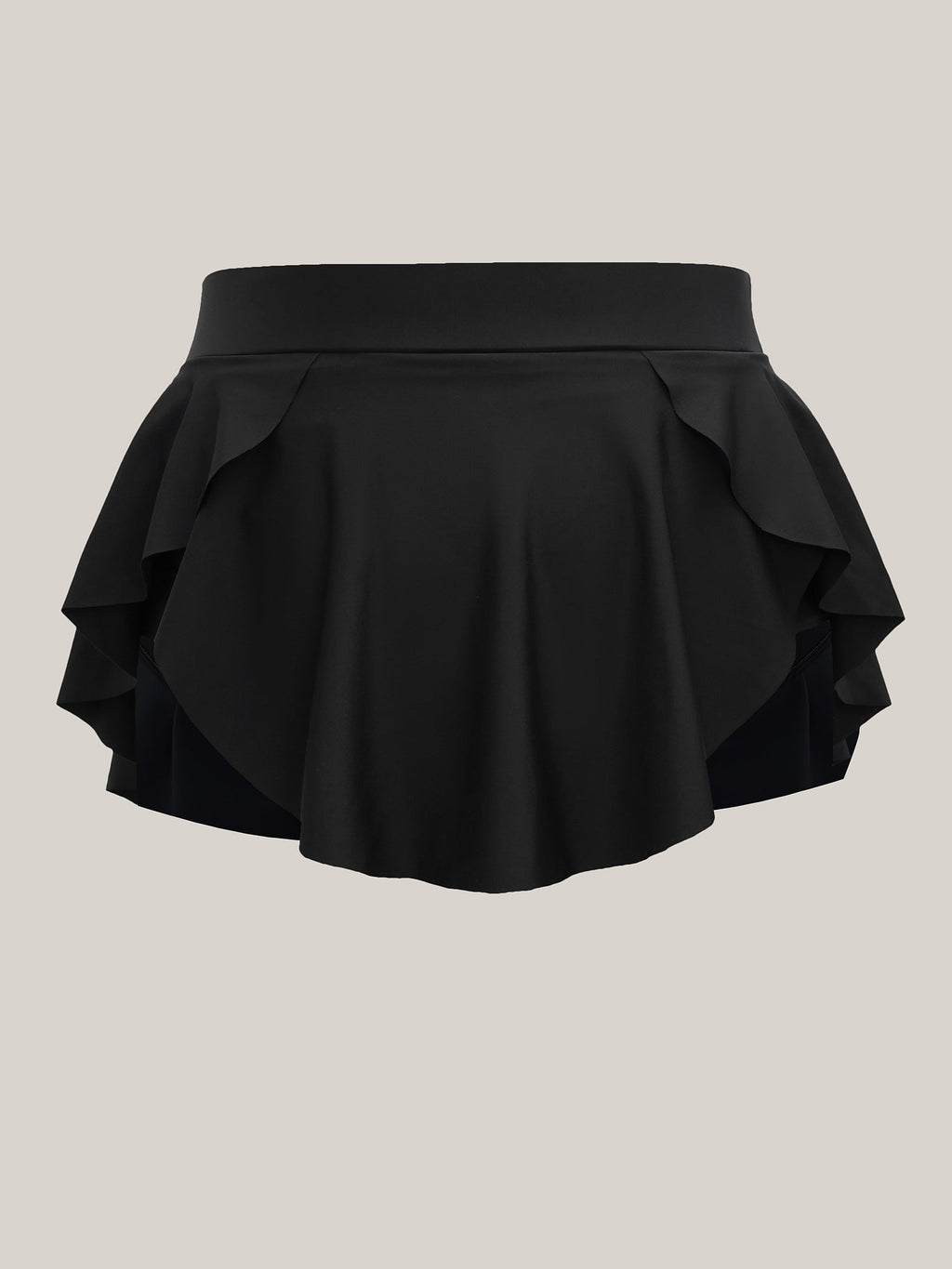 Layered Hips Coverage Slit Swim Skirt