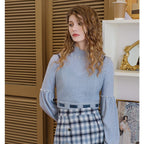 Retro Bishop Sleeve Knitted Top