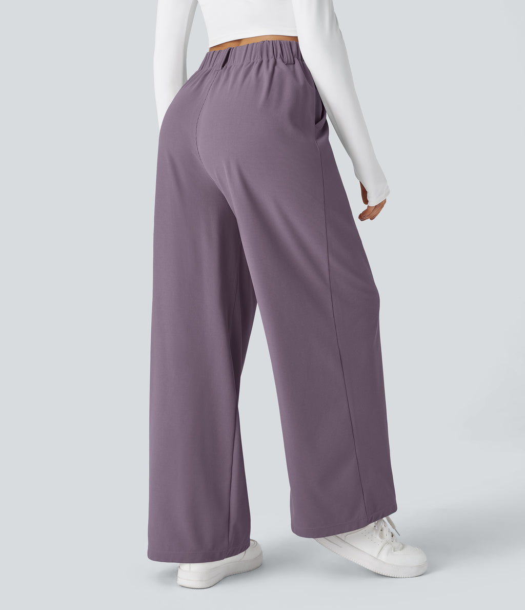 2026🔥 FlexTM High Waisted Pocket Straight Leg Work Pants