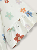 Floral Print Stretchy Knit Top