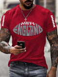 Men's Football Print Short Sleeve Top