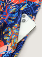 Tropical Print Pockets One-Piece Swimsuit