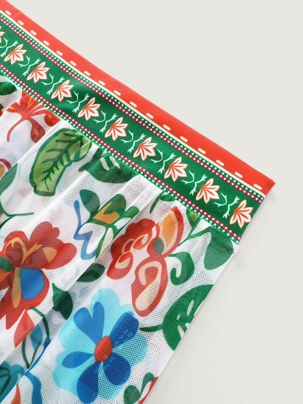 Two-Piece Tummy-Friendly Sarong Swimsuit