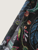 Sarong Slit Floral Print One-Piece Swim Set
