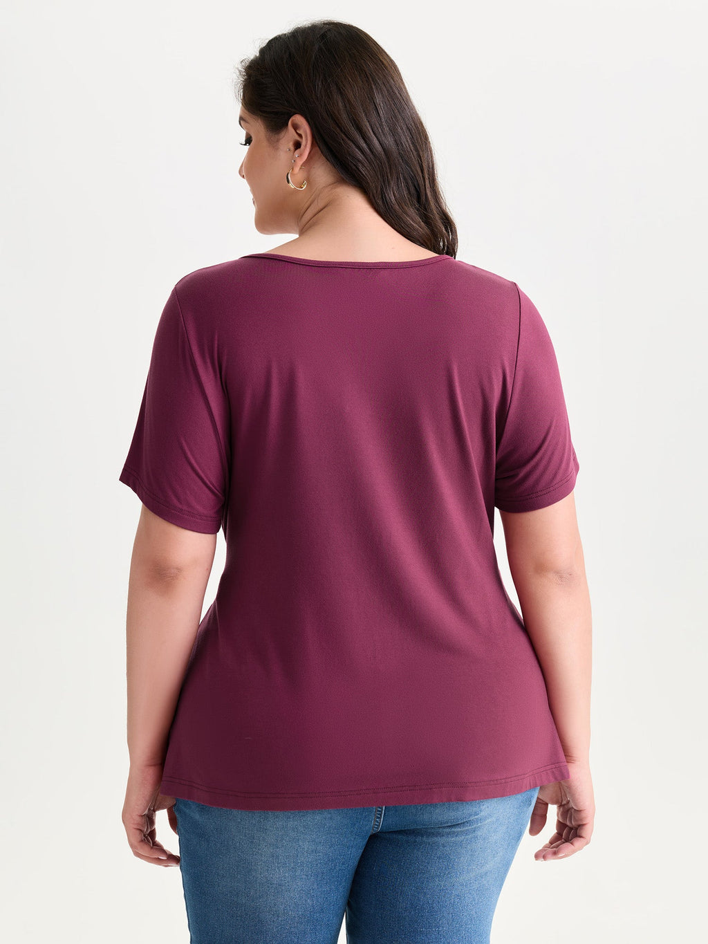 Supersoft Draped Side-Tie T-Shirt