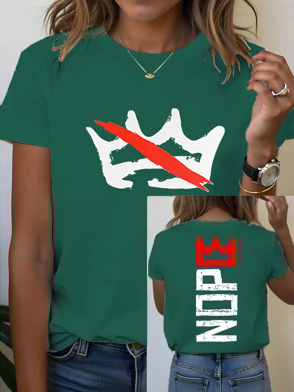 🔥Buy 3 Get 15% Off Women's  America has no kings Printed Casual T-Shirt