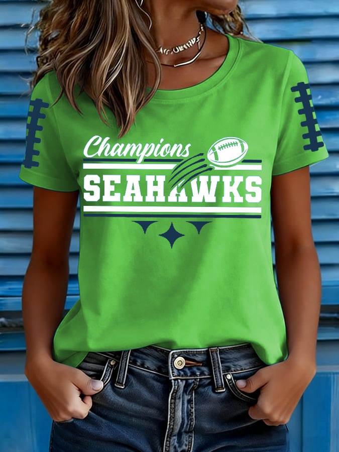 Women's Football Print T-shirt