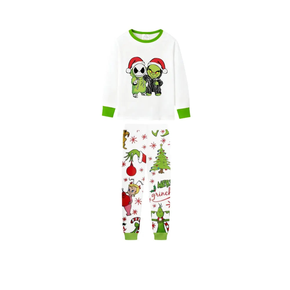 Holiday Family Christmas Pajamas Set With Christmas Pattern Print
