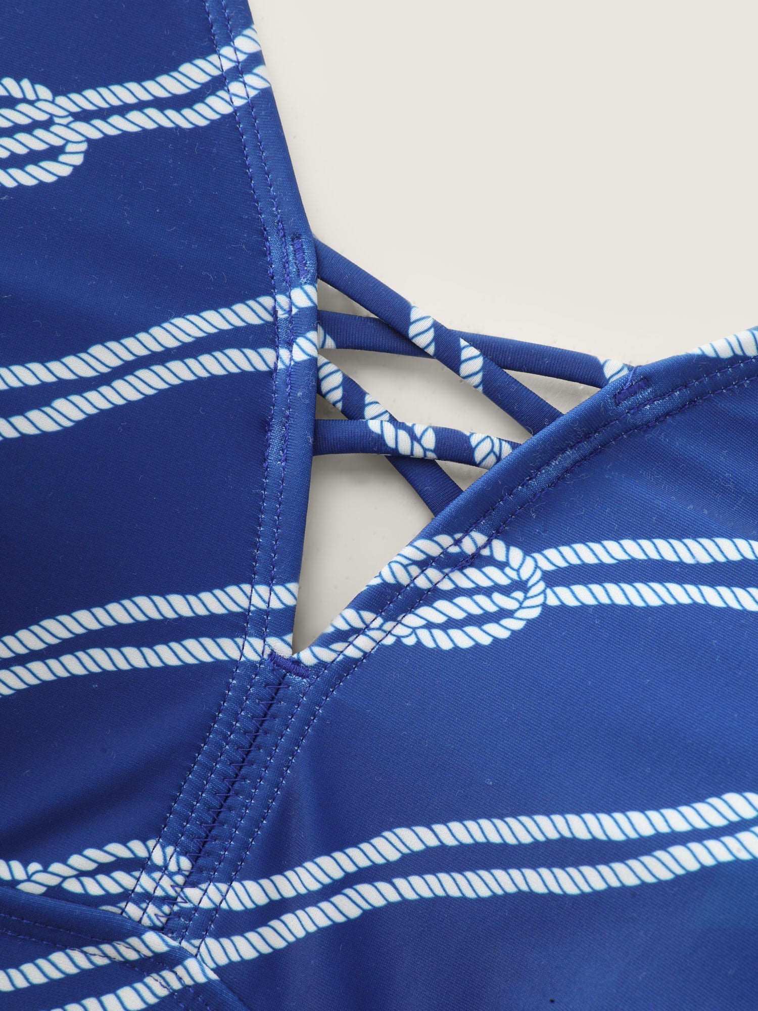 Geometric Print Tummy-Control One-Piece Swim