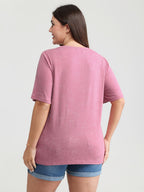 Summer-Ready Print Snowflake Effect T-Shirt