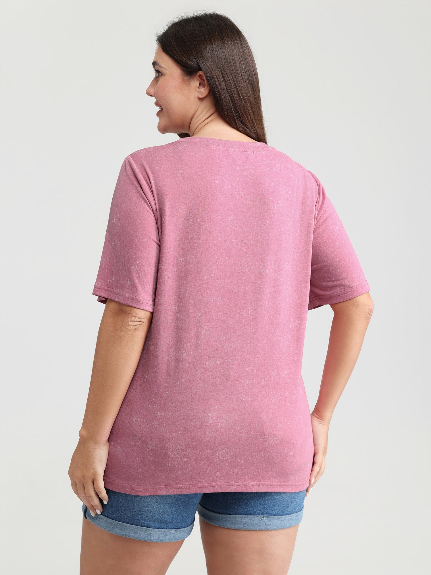 Summer-Ready Print Snowflake Effect T-Shirt