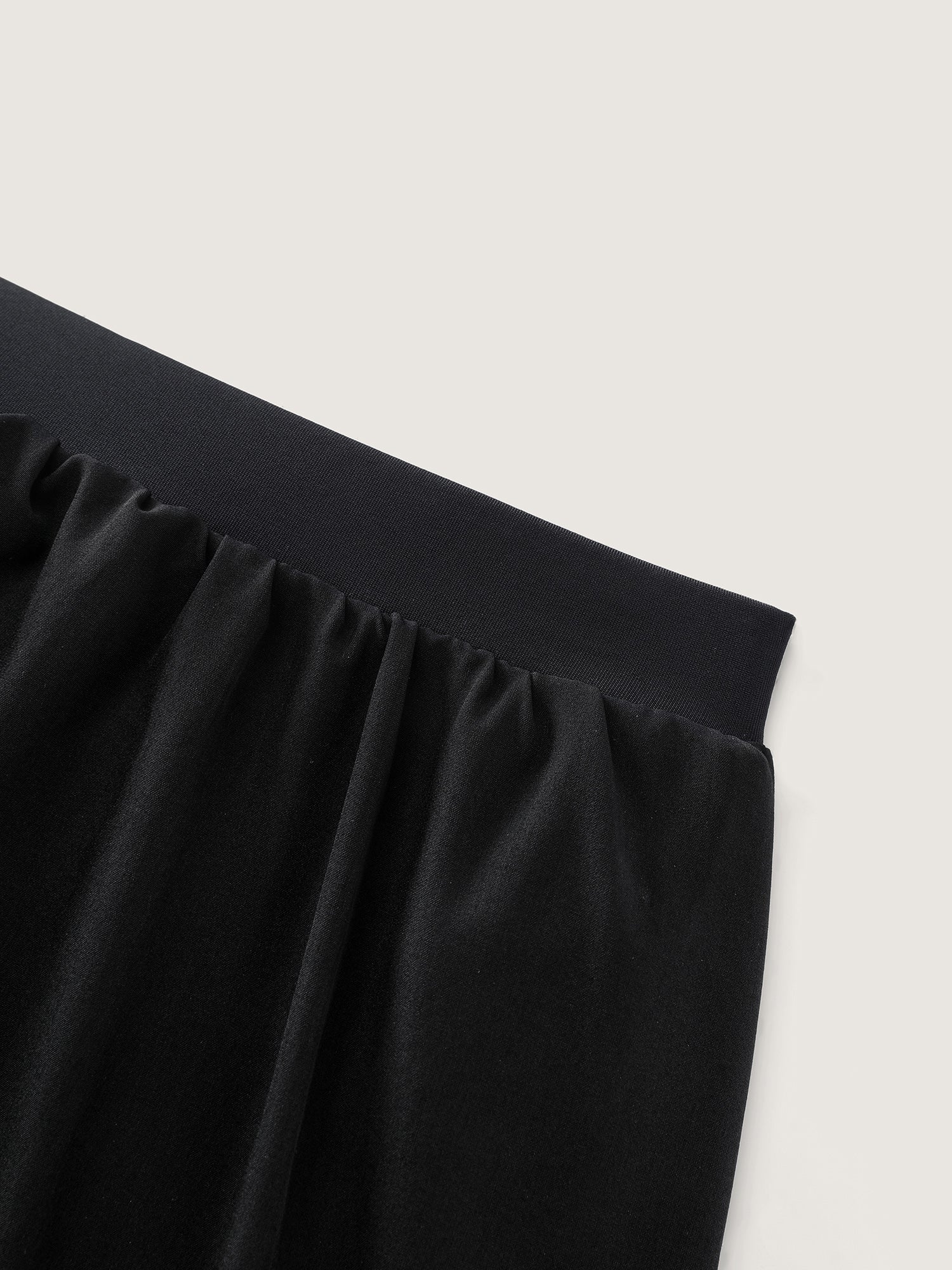 Curvy Hem Layered Swim Shorts