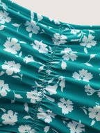 Ditsy Floral Ruched Empire Waist Swim Dress