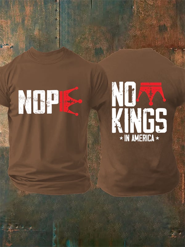 🔥Buy 3 Get 15% Off🔥Men's  No Kings In America T-Shirt