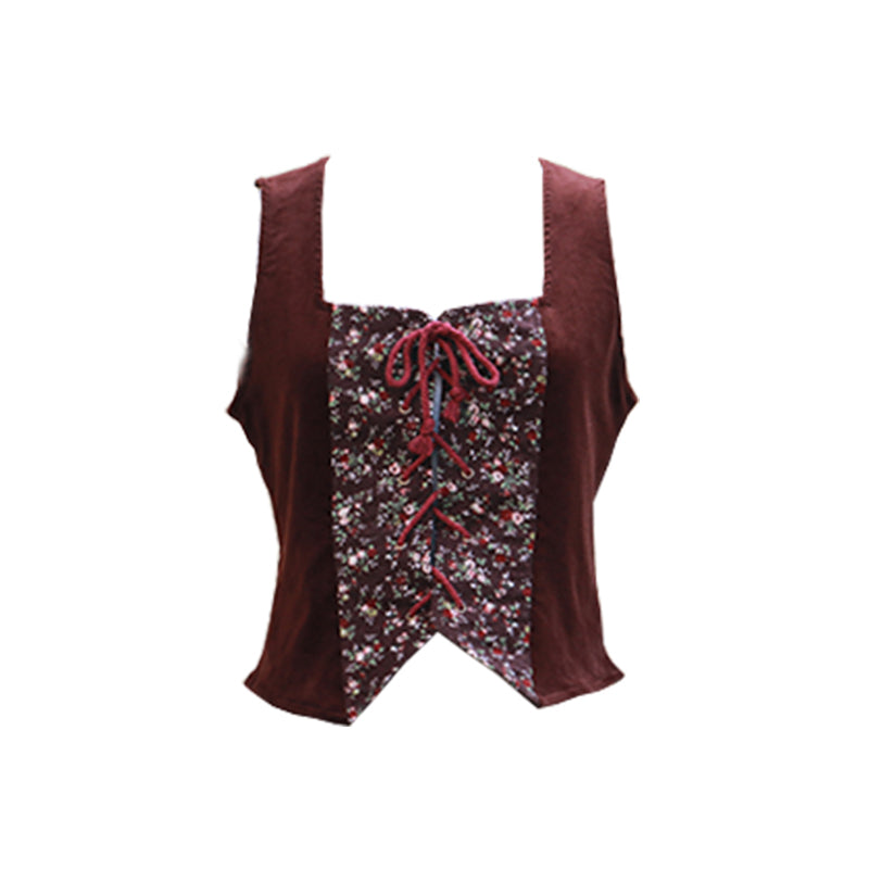 Grandmacore Floral Waistcoat