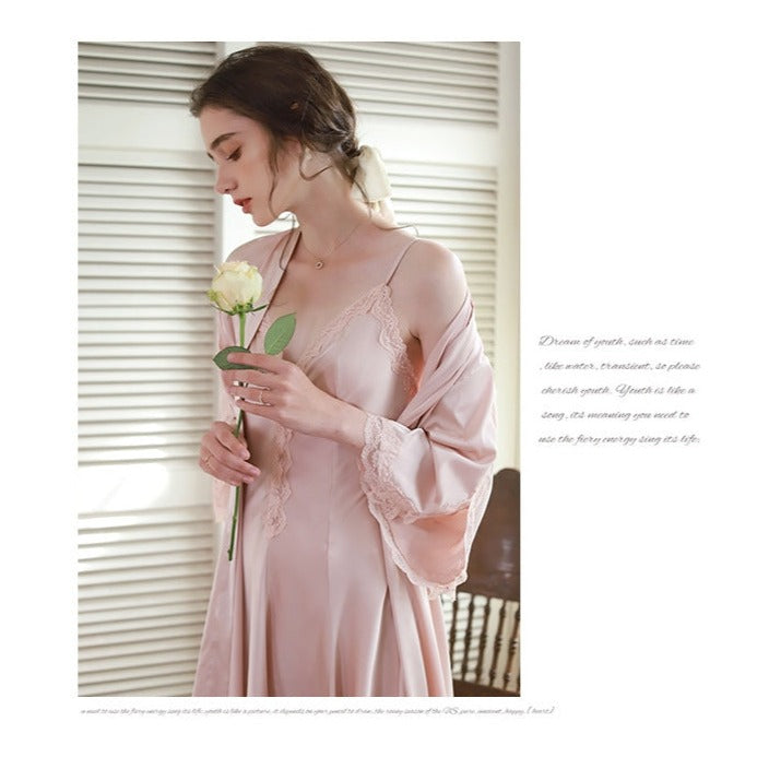 Romantic Lace 2pcs Nightgown Set