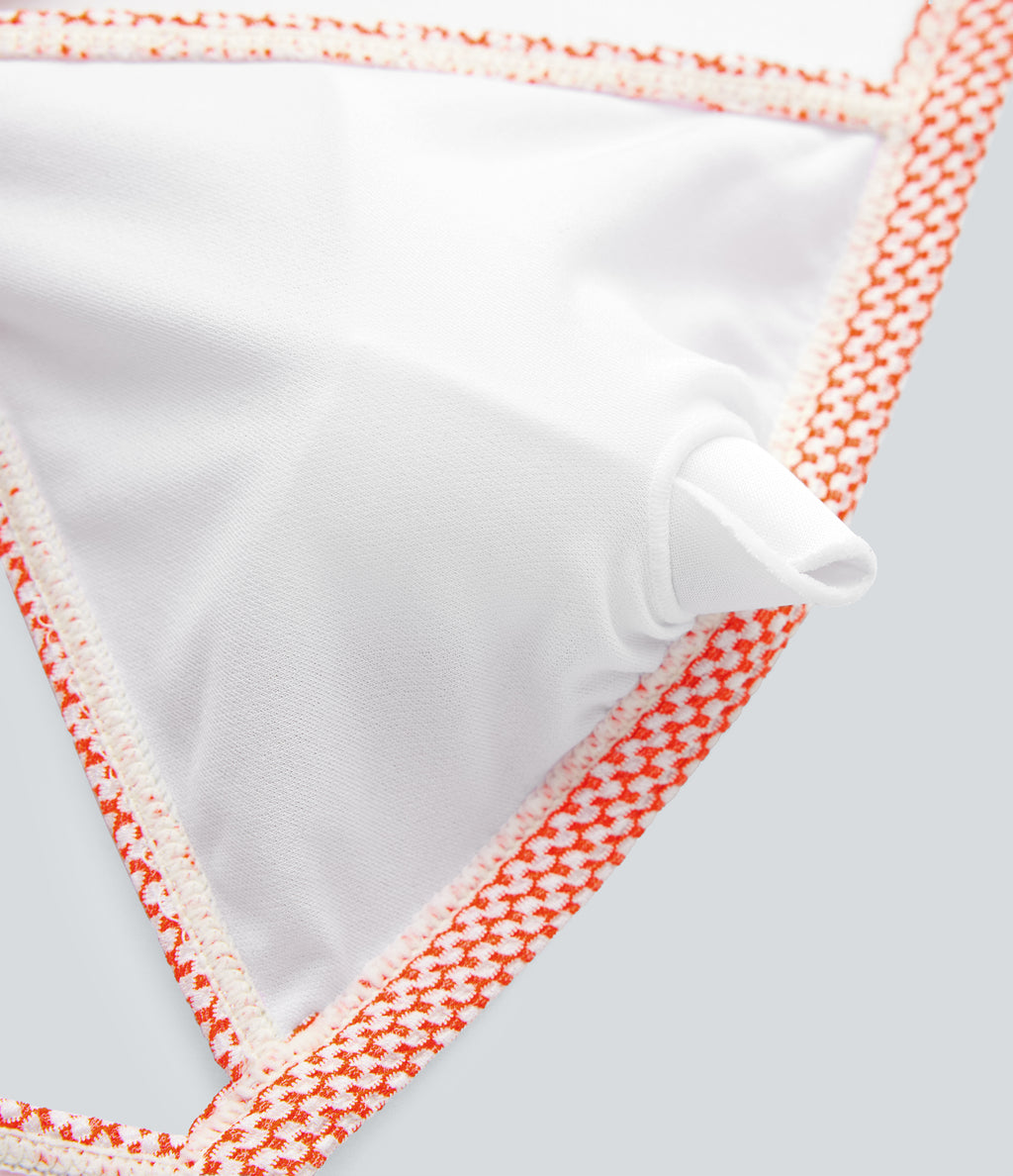 Tie Back Gingham Bikini Top Swimsuit
