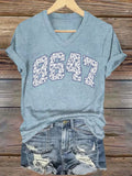 🔥Buy 3 Get 15% Off🔥Women's 86/47 Flowers Print T-shirt