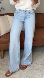 Womens Washed Casual Jeans