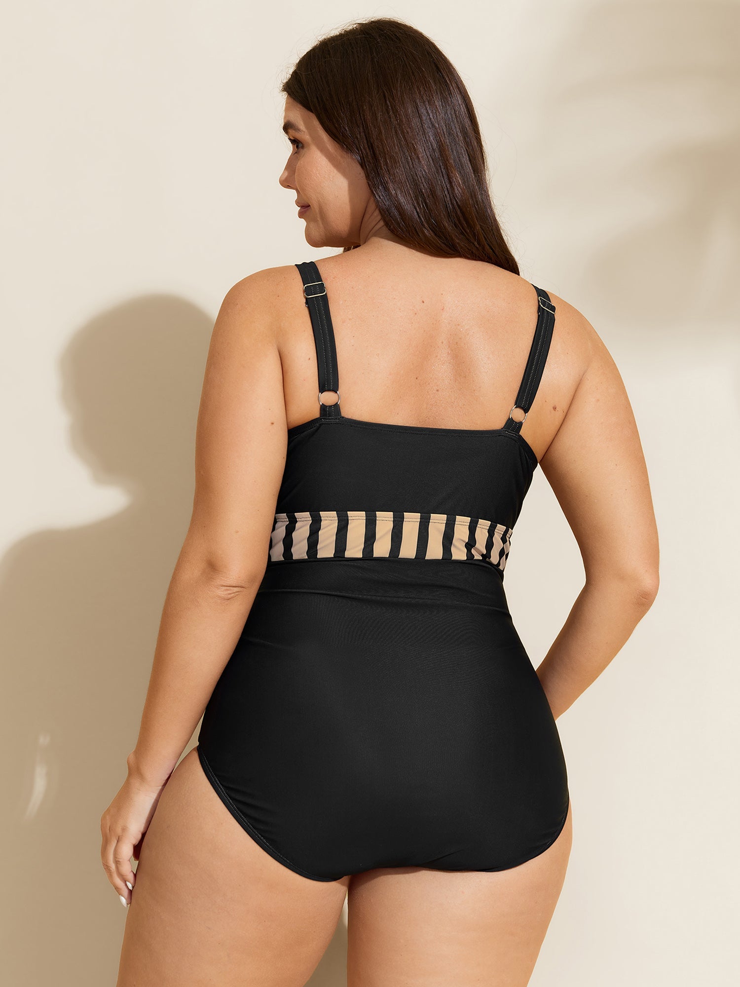 Geometric Print Two-Piece Swimsuit Set