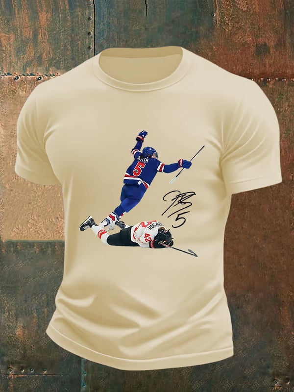 Men's   Funny Character Print T-Shirt