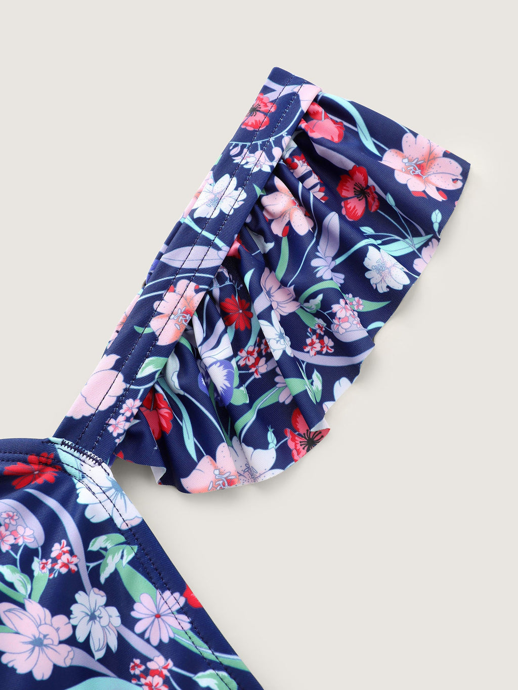 Floral Sarong Two-Piece Set Swimsuit