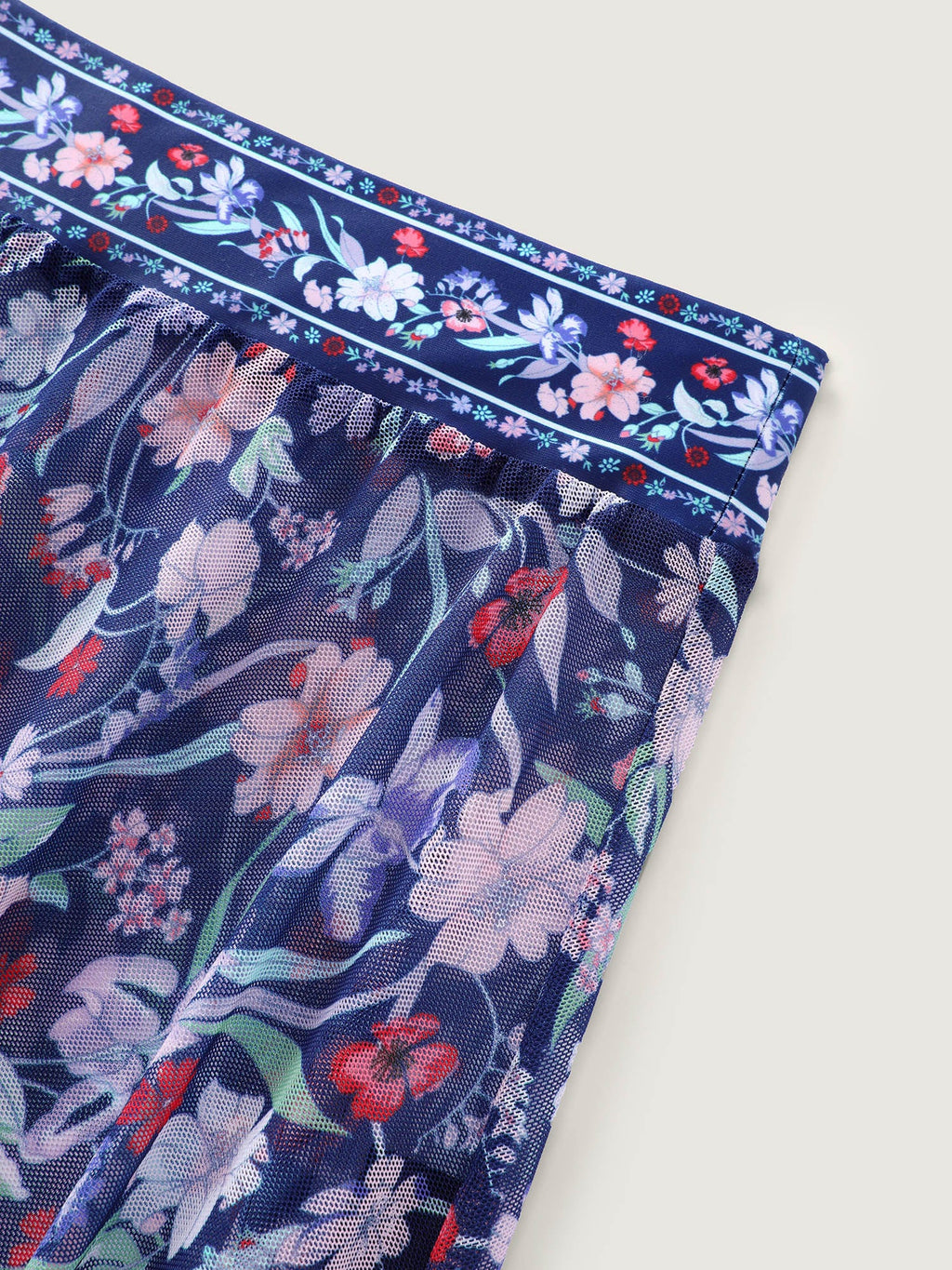 Floral Sarong Two-Piece Set Swimsuit