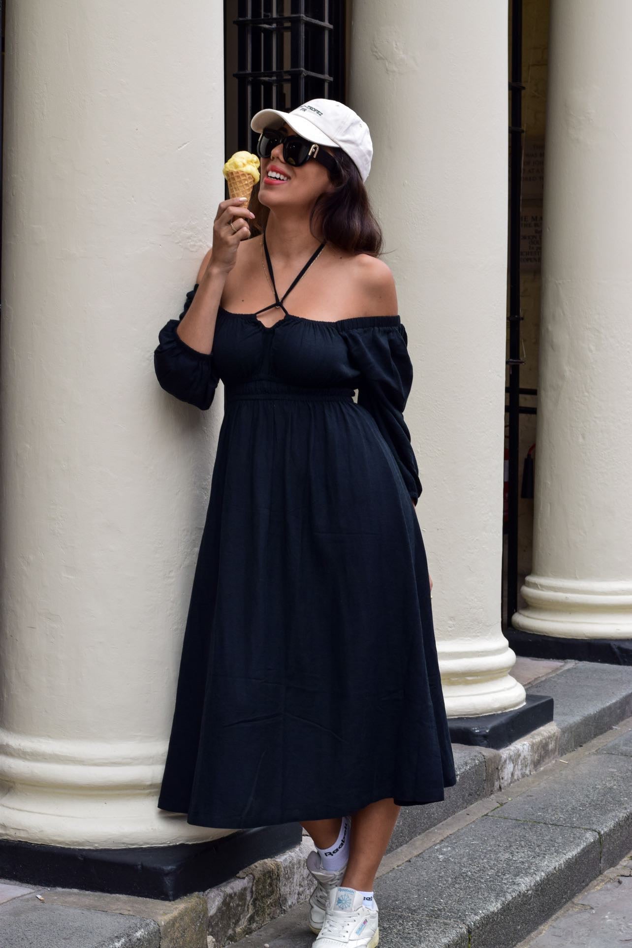 Cader 4 Way Midi Dress - Black